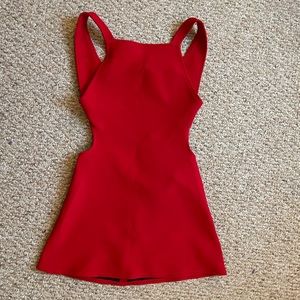 Zara cut out red mini dress